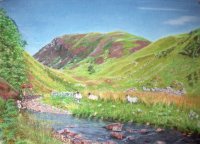 Clachaig from Ivy Rock - 2007 Pastel