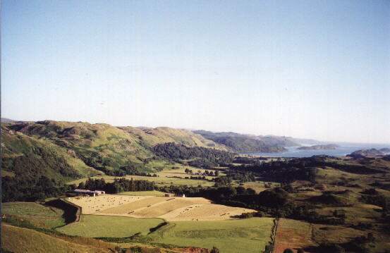 View from Turnalt hill with loch 
Craignish in the background
