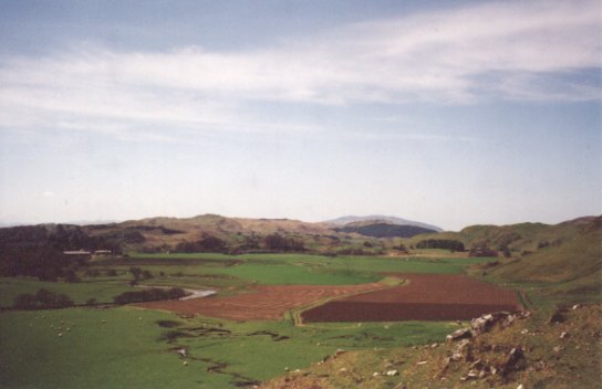 May 01, A view looking down the glen over the fields