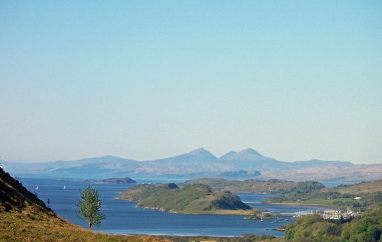 May 09, A view of Loch Craignish with the Paps of Jura in the background