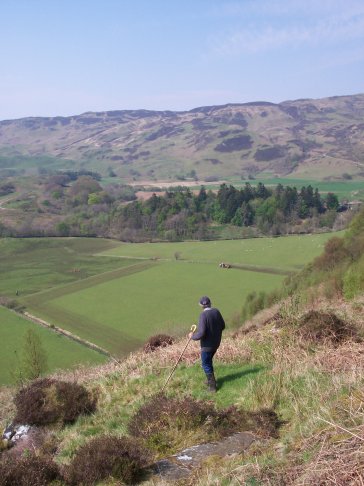 May 06, Iain looks down on Sluggan from Lagandarroch hill